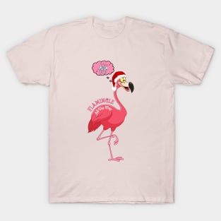 Christmas: Flamingle All The Way T-Shirt